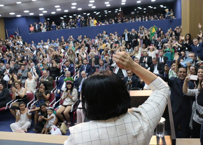 Damares Alves pré-candidata ao Senado pelo Distrito Federal, recebe seu secretariado Nacional.