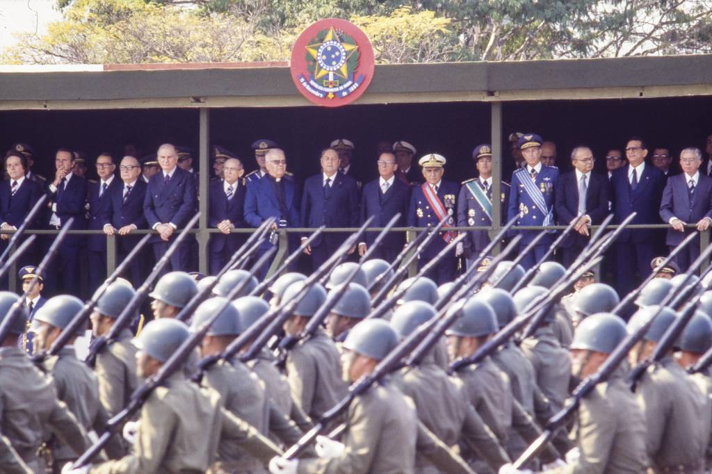 INSPIRAÇÃO - Comemoração da Independência no governo João Figueiredo, em 1979: tempos de ufanismo da ditadura -