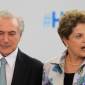 O encontro de Dilma e Temer na posse de Moraes no TSE