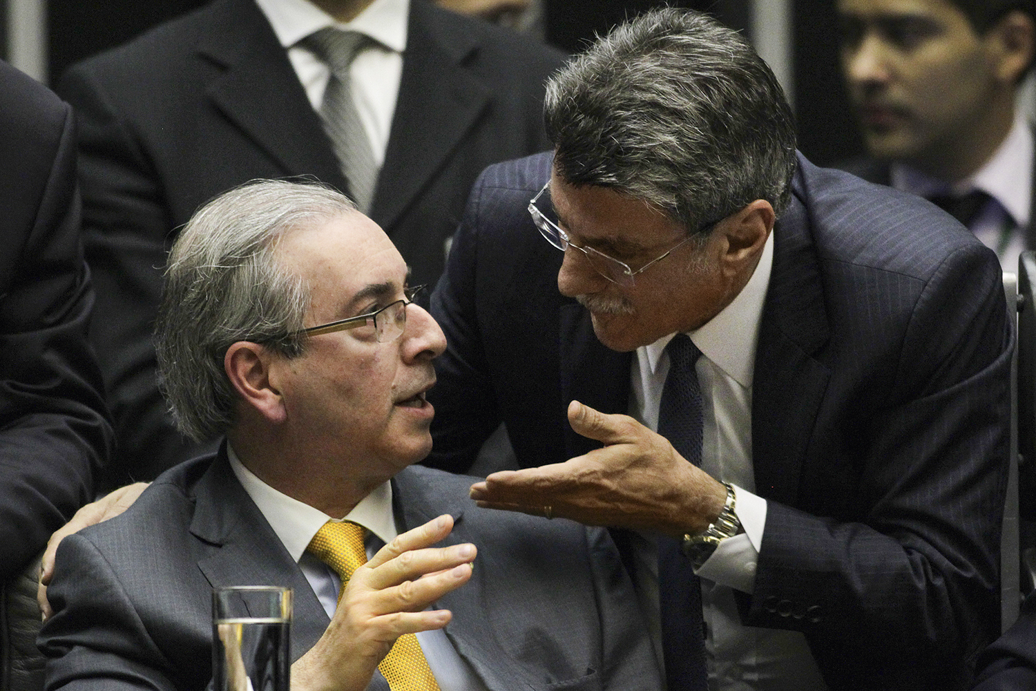 ESQUEÇAM MEU PASSADO - Cunha e Jucá: profissionais da política agora se apresentam como alternativa de renovação -