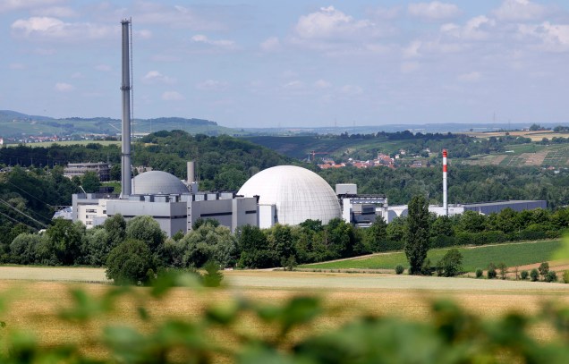 A central nuclear de Neckarwestheim, Alemanha, 23/06/2022.