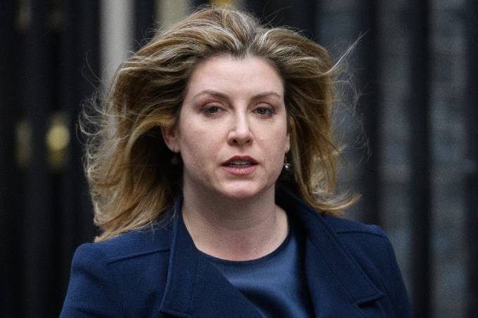 Secretary of State for International Development Penny Mordaunt leaves Downing Street following a cabinet meeting on March 25, 2019 in London, England