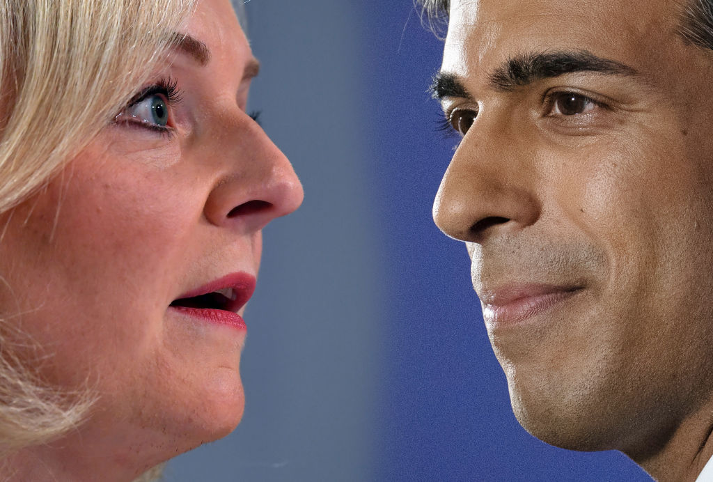 FILE PHOTO (EDITORS NOTE: COMPOSITE OF IMAGES - Image numbers 612413014,1241854307) In this composite image a comparison has been made between the two remaining Conservative Leader candidates Liz Truss (L) and Rishi Sunak. Conservative MP’s will cast their votes in their party’s leadership contest with the eventual winner expected to be announced on September 5,2022. This comes after the resignation of Conservative Leader and Prime Minister Boris Johnson. (Photo by Getty Images)