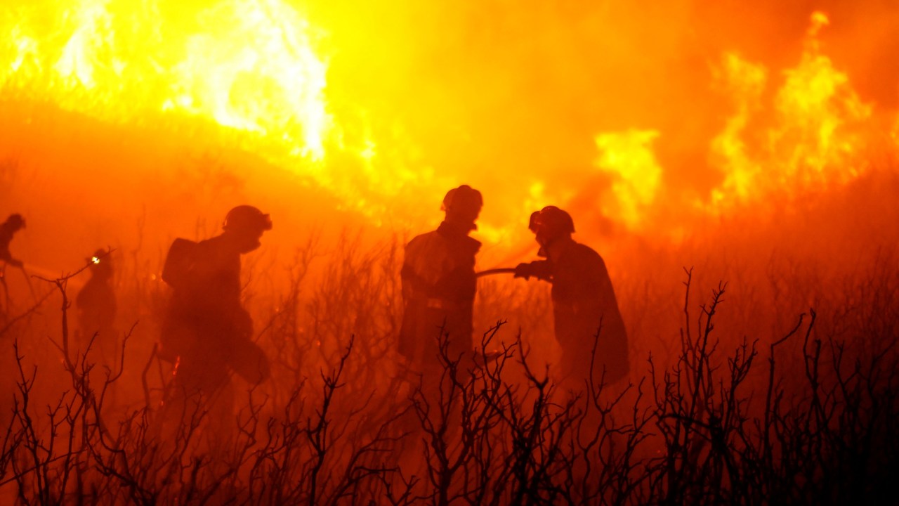 Although it represents only 15% of their job, with forest fires, house fires and vehicle fires, firefighting is the firemen's primary mission. (Photo by: Andia/Universal Images Group via Getty Images)