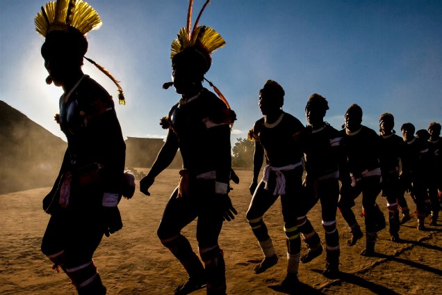 Povos Indígenas da Tribo Kaiapós, no sul do Pará, em 2020.