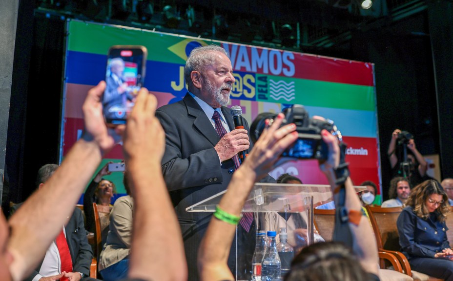 Encontro de Lula e partidários com a cultura e artistas do Distrito Federal, em 13/07/2022.