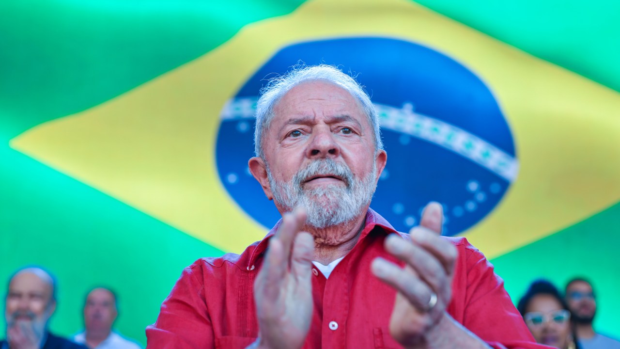 Lula em comício no interior do Pernambuco