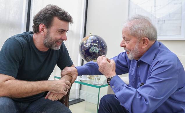 Lula e Marcelo Freixo, encontro realizado em 2019, em São Paulo.