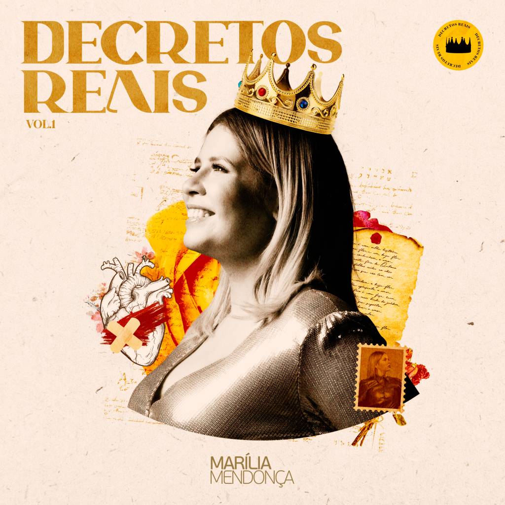 Capa do EP 'Decretos Reais', o primeiro disco póstumo de Marília Mendonça