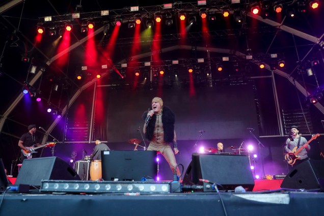 O cantor brasileiro Ney Matogrosso se apresenta no Rock in Rio Lisboa no Parque da Bela Vista em Lisboa, Portugal, 25/06/2022.