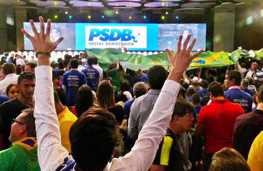 Convenção do PSDB em 2015, quando o partido ainda era relevante na disputa presidencial