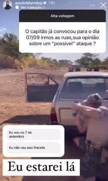 Bilynskyj em treino de tiro