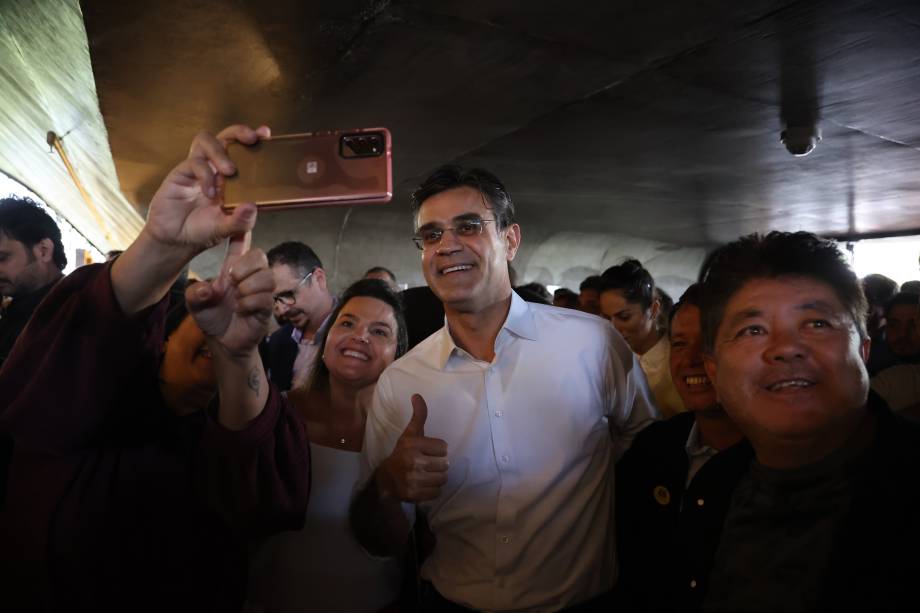 Rodrigo Garcia governador e candidato `a reeleição de São Paulo pelo PSDB, faz campanha eleitoral pelo interior. 06/2022.