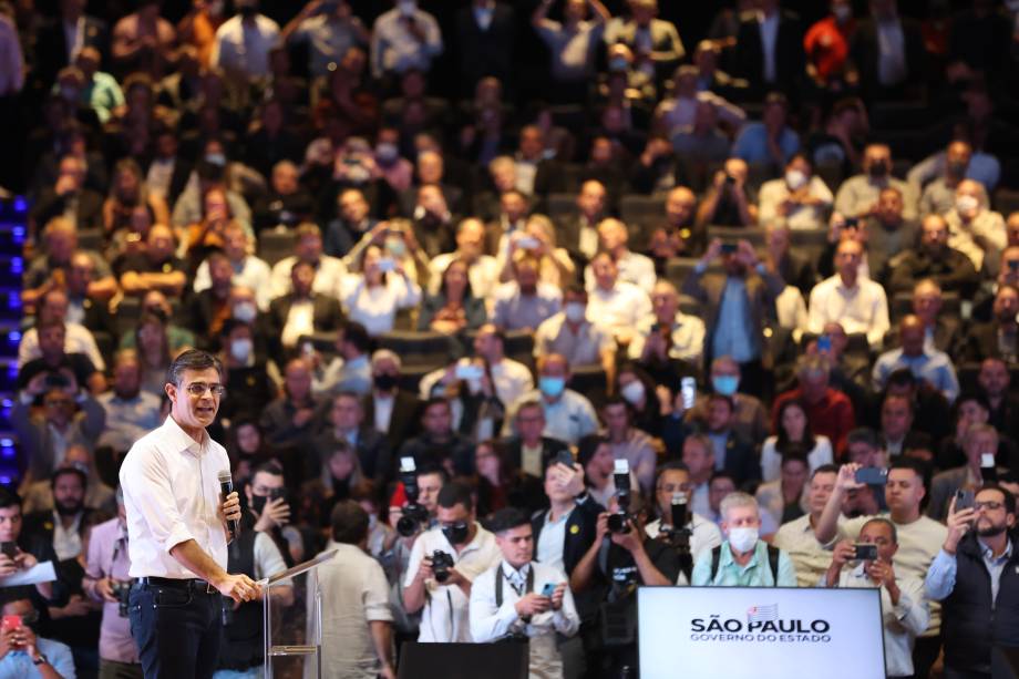 Rodrigo Garcia governador e candidato `a reeleição de São Paulo pelo PSDB, faz campanha eleitoral pelo interior. 06/2022.