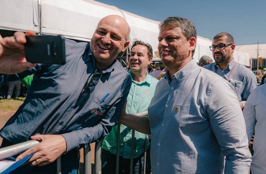 Tarcísio de Freitas, pré-candidato ao governo do estado de São Paulo pelo Partido dos Republicanos, durante Feira da Agrishow, em Ribeirão Preto-SP, 26/04/2022.