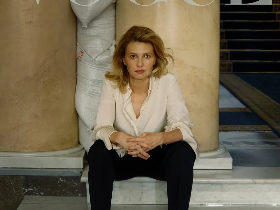 A primeira-dama ucraniana Olena Zelenska na capa da Vogue -
