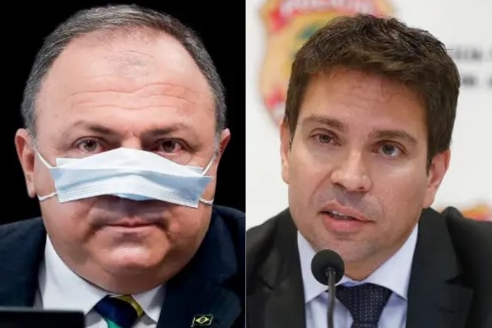 O ex-ministro da Saúde Eduardo Pazuello e o ex-diretor da Abin Alexandre Ramagem