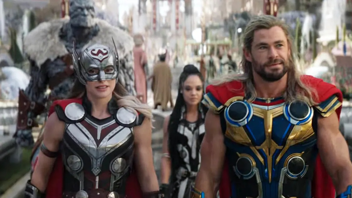 Cena do filme 'Thor: Amor e Trovão'