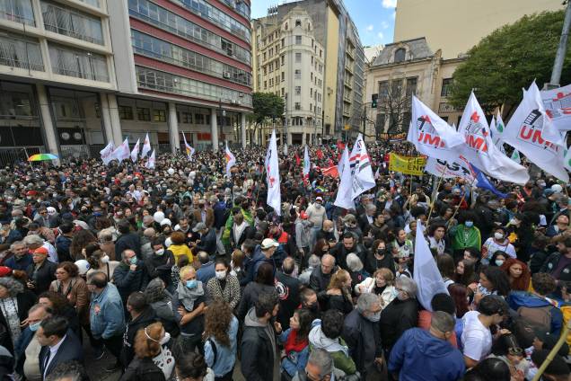 Manifestação em defesa da democracia e da justiça, em São Paulo - Manifestação em defesa da democracia e da justiça, em São Paulo -