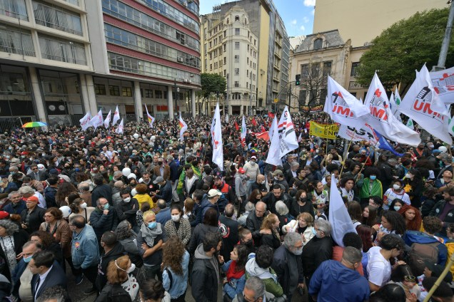 Manifestação em defesa da democracia e da justiça, em São Paulo -