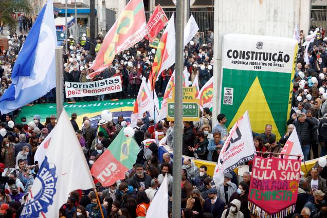 Manifestação em defesa da democracia e da justiça, em São Paulo - Manifestação em defesa da democracia e da justiça, em São Paulo -
