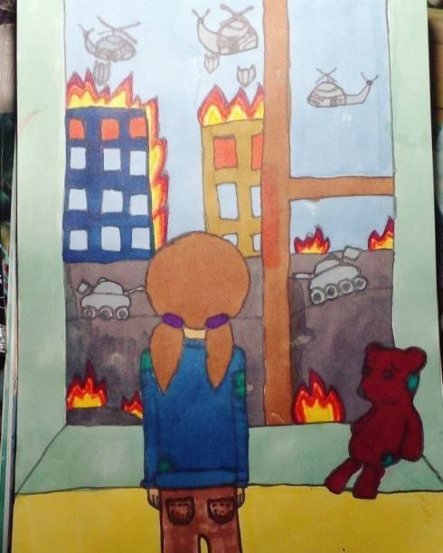 Desenho realizado por Violetta, 10 anos -