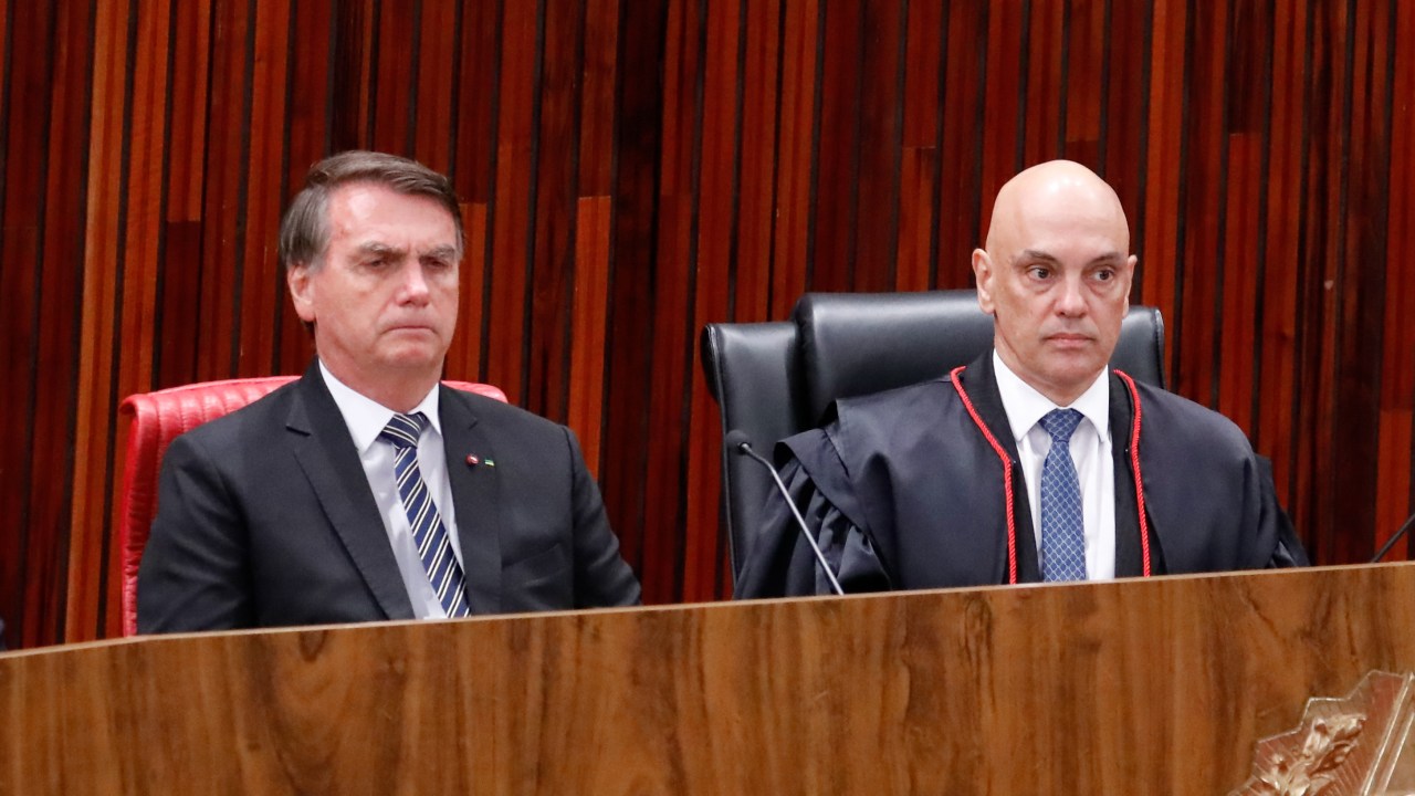 (Brasília - DF, 16/08/2022) Solenidade de Posse dos Ministros Alexandre de Moraes e Enrique Ricardo Lewandowski nos cargos de Presidente e Vice-Presidente do TSE. Foto: Isac Nóbrega/PR