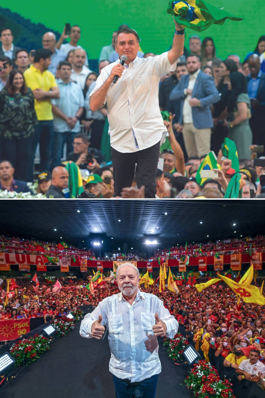 PRIORIDADES - Bolsonaro e Lula: o PL vai distribuir recursos para candidatos à Câmara, enquanto o PT concentrará os gastos na campanha do ex-presidente -