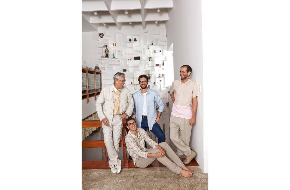 Caetano Veloso, Moreno Veloso, Zeca Veloso, Tom Veloso, em Salvador-BA, 15/01/2018.