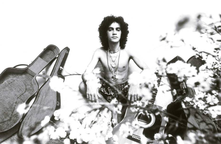 Caetano Veloso, cantor e compositor, em 1973.