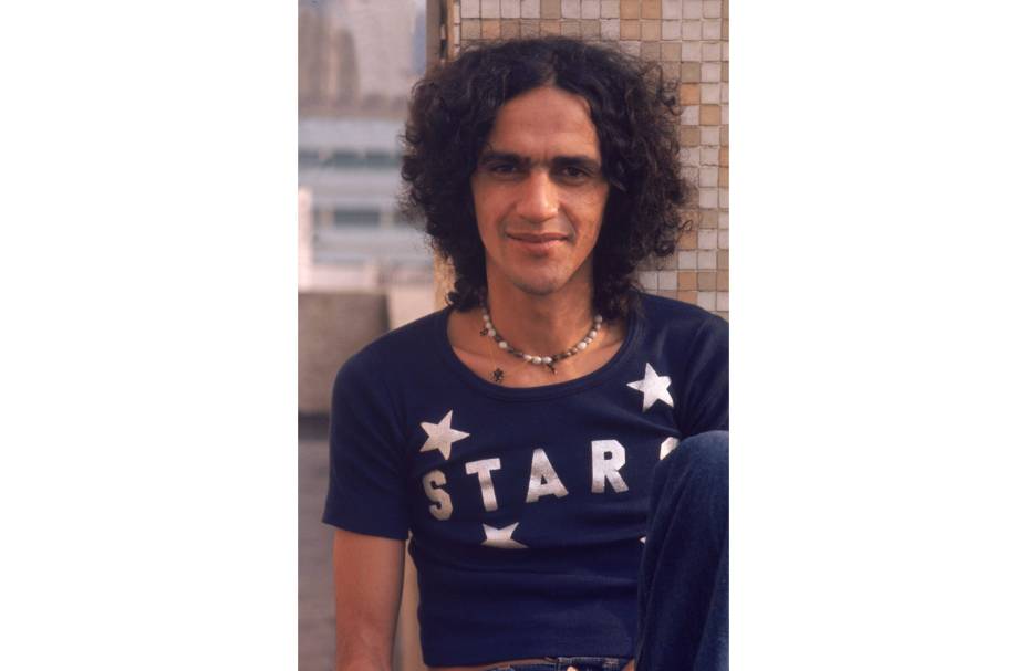 Caetano Veloso, cantor e compositor, 1975.