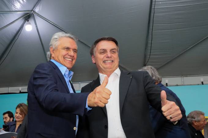 Caiado e Bolsonaro
