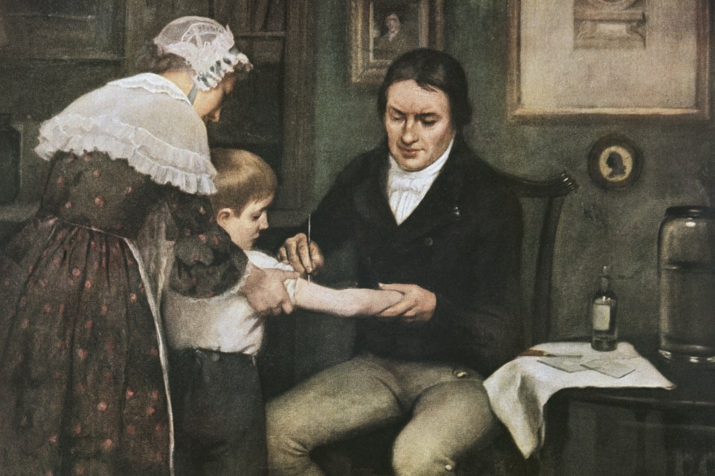 CONHECIMENTO - Edward Jenner: em 1796, ele testou a hipótese no pequeno James Phipps, de 7 anos -