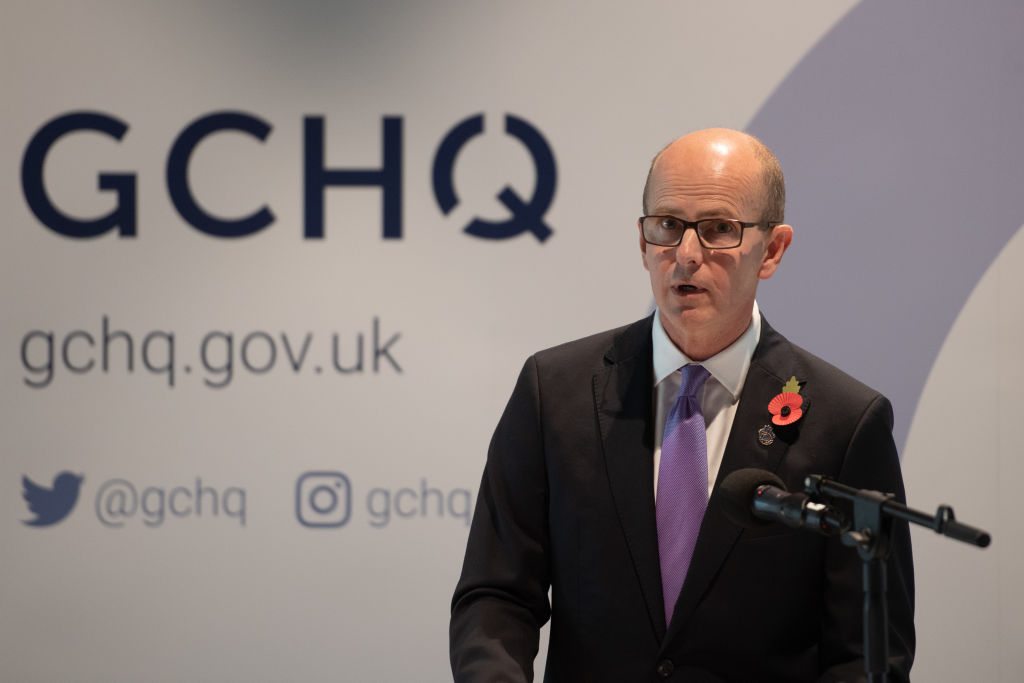 Director Jeremy Fleming at an event to mark 100 years of the Government Communications Headquarters (GCHQ), at the National Memorial Arboretum in Alrewas, Staffordshire. (Photo by Joe Giddens/PA Images via Getty Images)
