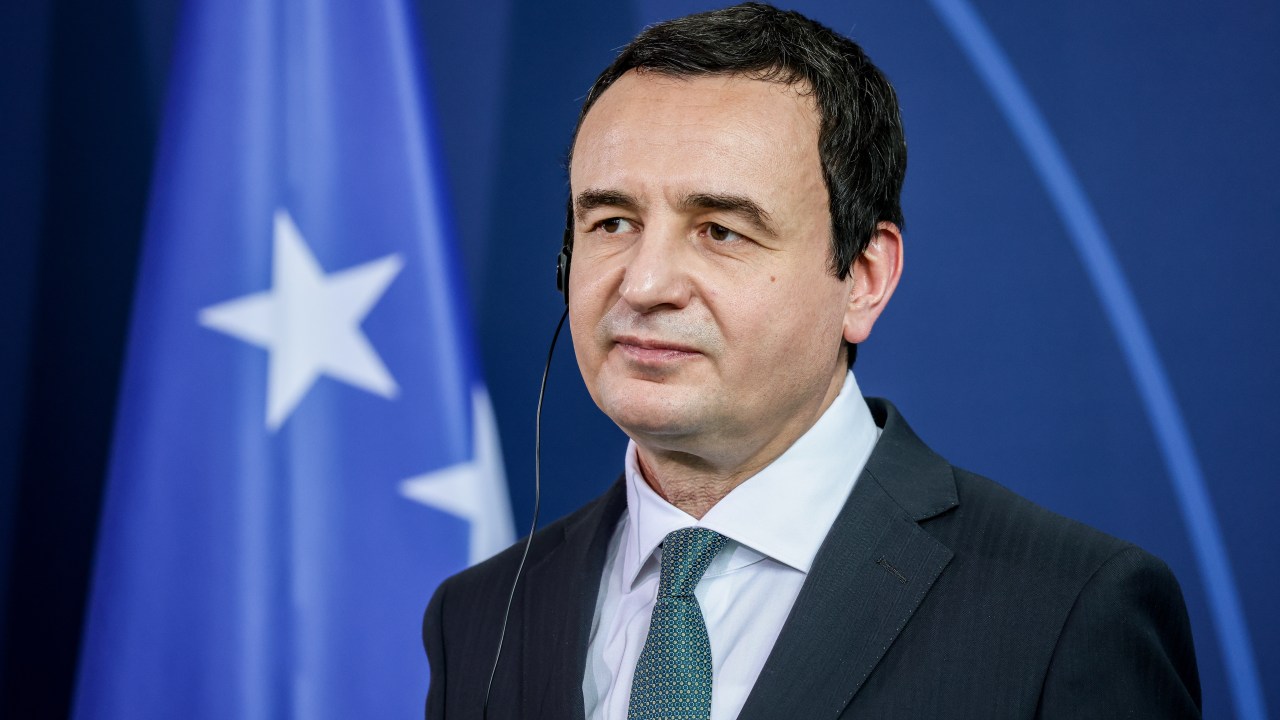 O primeiro-ministro do Kosovo, Albin Kurti.