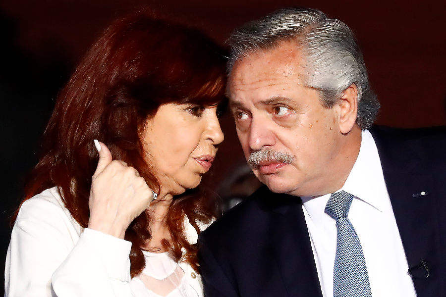 Cristina Kirchner e Alberto Fernández - 10/12/21 -