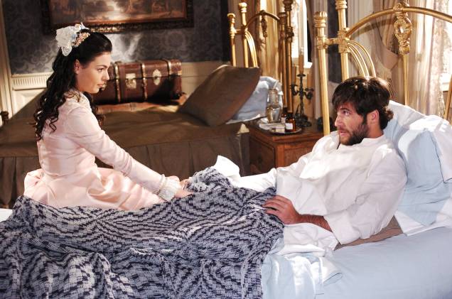 Ana (Isis Valverde) e Ricardo (Bruno Gagliasso) em Sinhá Moça Ana (Isis Valverde) e Ricardo (Bruno Gagliasso) em Sinhá Moça