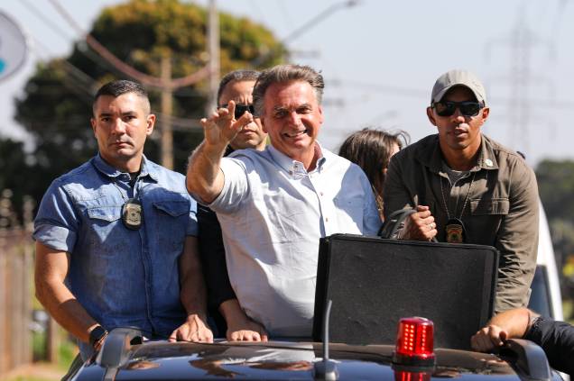 Presidente da República e candidato `a reeleição Jair Bolsonaro, participa da motociata em Campo Grande, 30/06/2022.