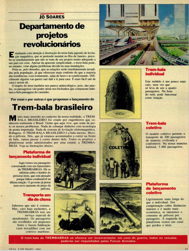 Coluna de Jô Soares em 8 de maio de 1991