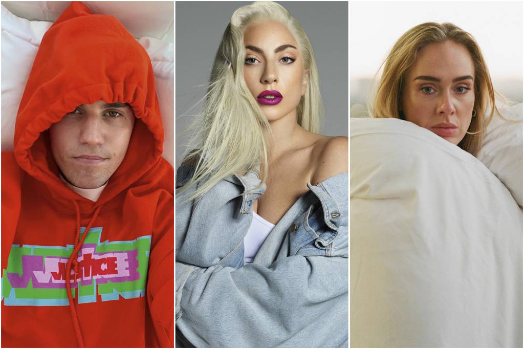 SOB CUIDADO - Bieber, Lady Gaga e Adele: eles se afastaram da vida pública para cuidar de si e tiveram apoio dos fãs -