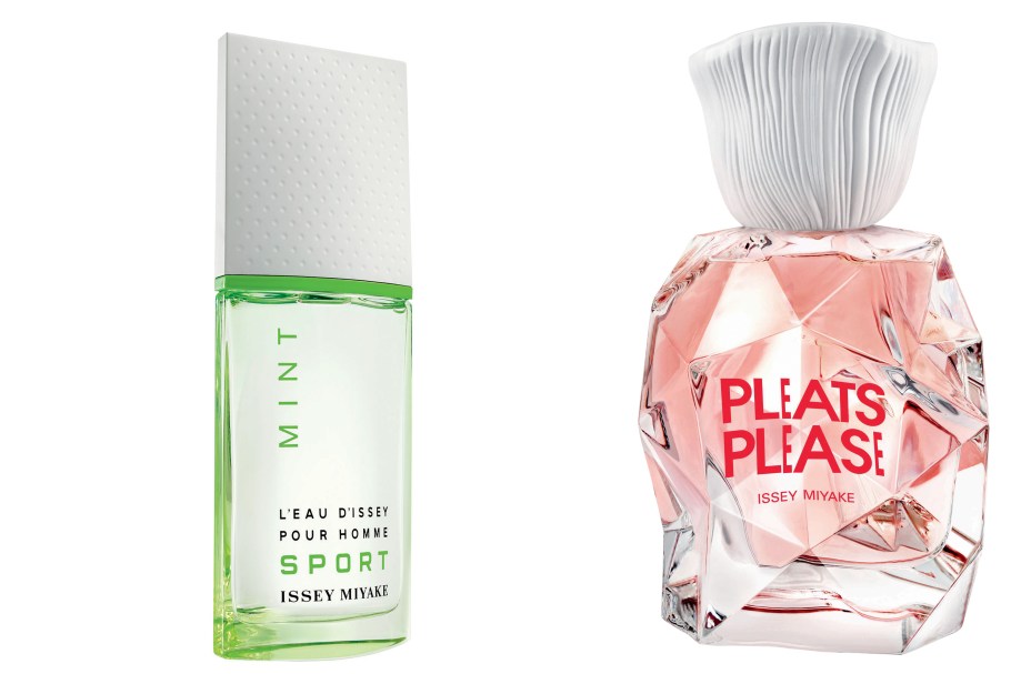 Perfumes da coleção Issey Miyake, exuberância nas flagrâncias e no designer.