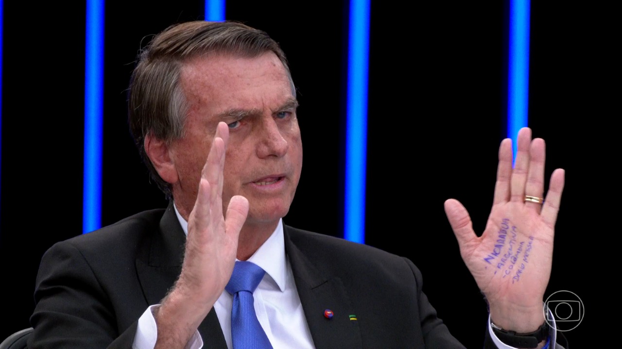 Jair Bolsonaro na TV Globo