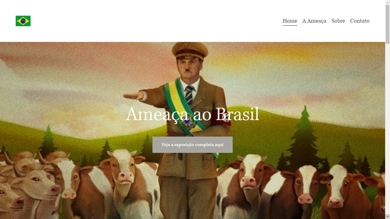 Site bolsonaro.com.br exibe críticas ao presidente Jair Bolsonaro.