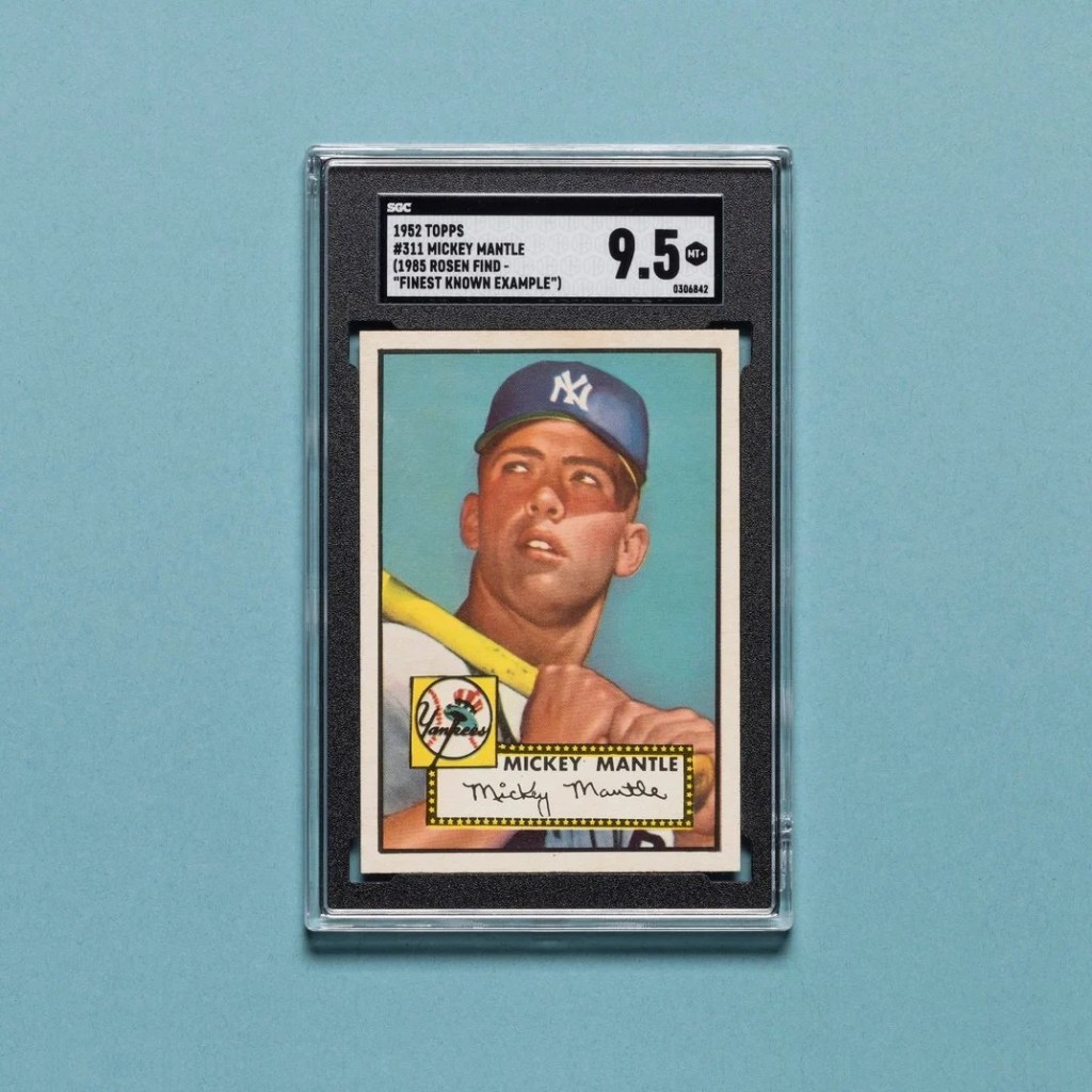 O card da lenda do beisebol Mickey Mantle que pode alcançar US$ 10 milhões em leilão -