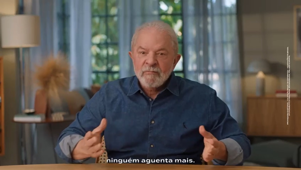 O ex-presidente Luiz Inácio Lula da Silva em vídeo da campanha à Presidência divulgado nesta terça-feira, 16 de agosto