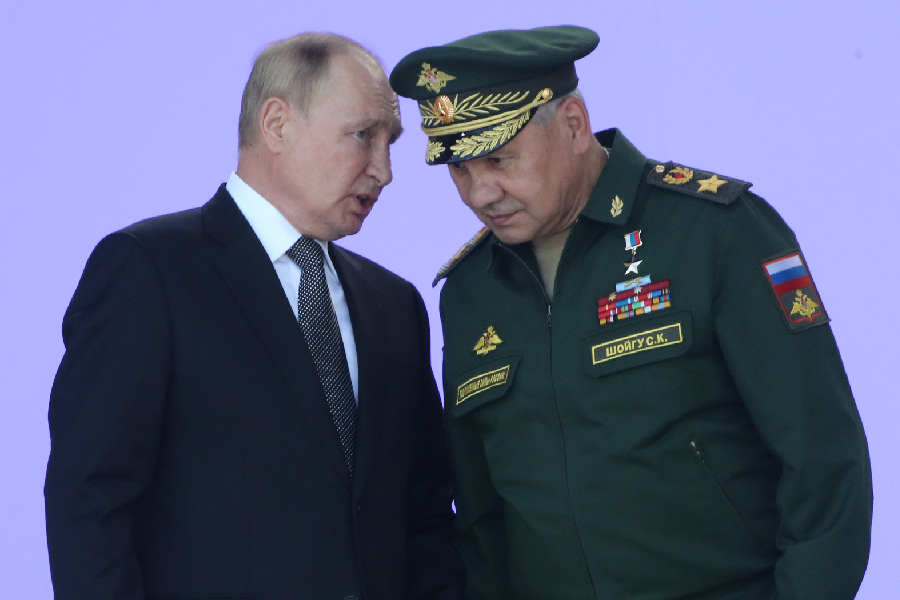 Putin e o general Shoigu