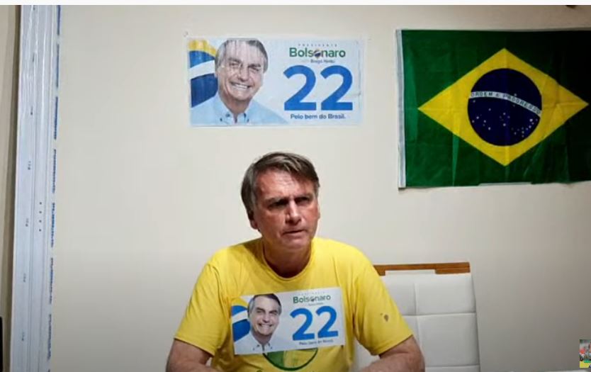 O presidente Jair Bolsonaro (PL), em live