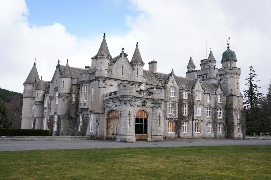 ABERDEEN, SCOTLAND - MARCH 30: A general view of the Castle during the opening of "Life At Balmoral" -The Platinum Jubilee Exhibition at Balmoral Castle on March 30, 2022 in Aberdeen, Scotland. (Photo by Andrew Milligan - WPA Pool/Getty Images)