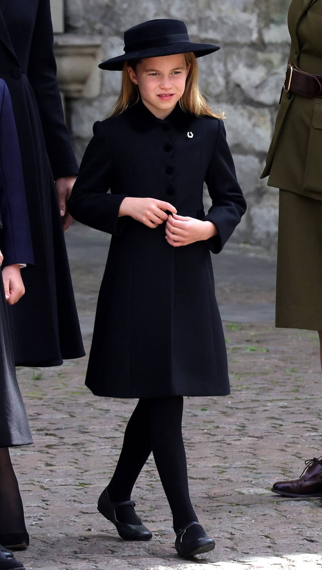 A princesa Charlotte de Gales é vista durante o funeral de estado da rainha Elizabeth II na Abadia de Westminster em Londres, Inglaterra. 19/09/2022