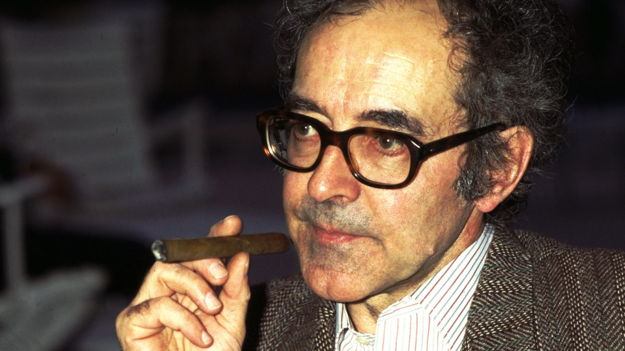 (Original Caption) French film director Jean Luc Godard. (Photo by Eric Fougere/Sygma via Getty Images)